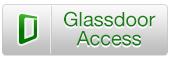 Glassdoor Logo, green letters on grey background
