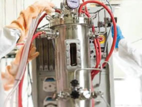 Biomanufacturing at SCC, picture of bioreactor.