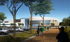 Architectural drawing of the new Vacaville Center