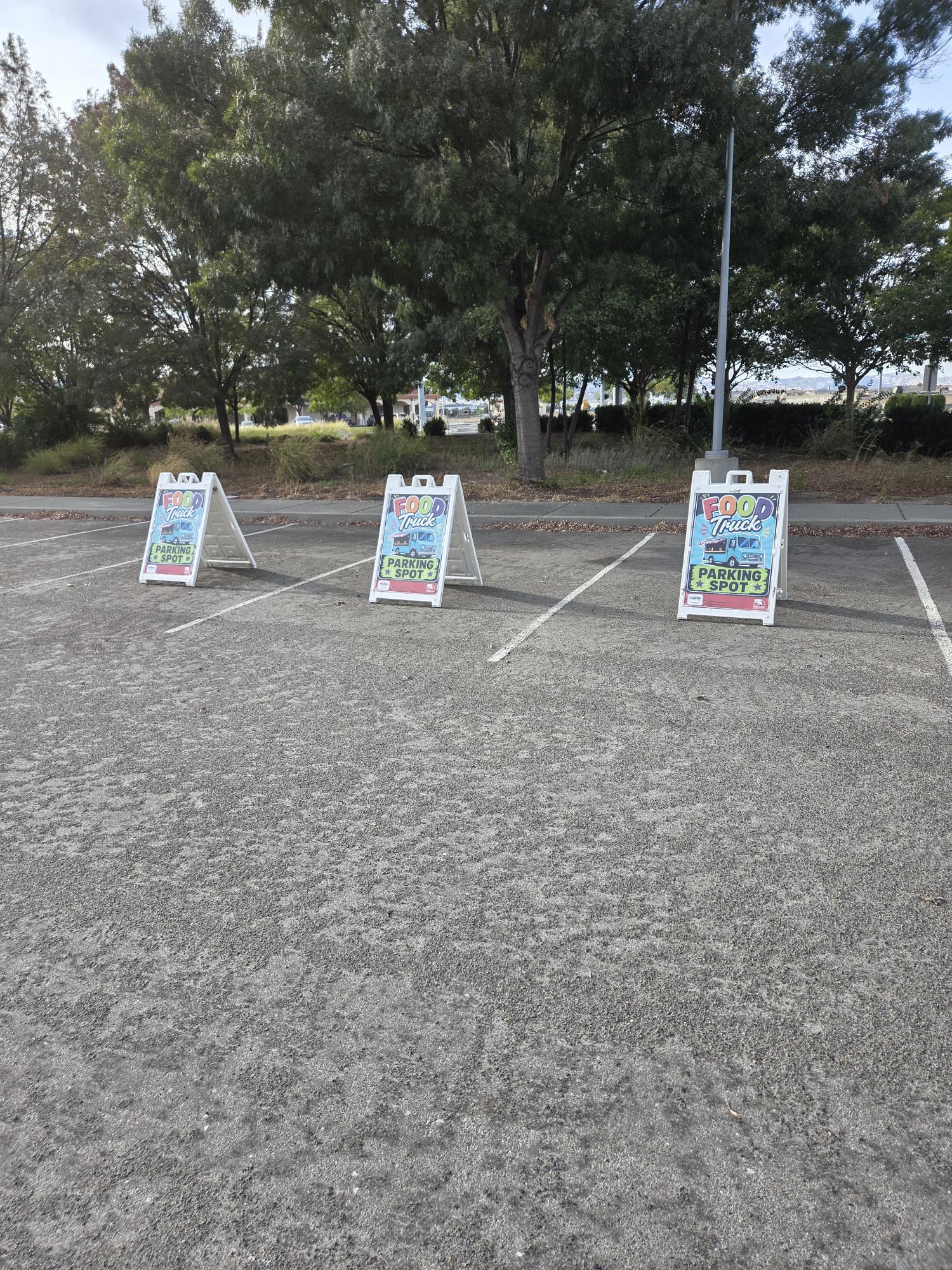 photo of actual parking spots avalible for food trucks photo of actual parking spots avalible for food trucks