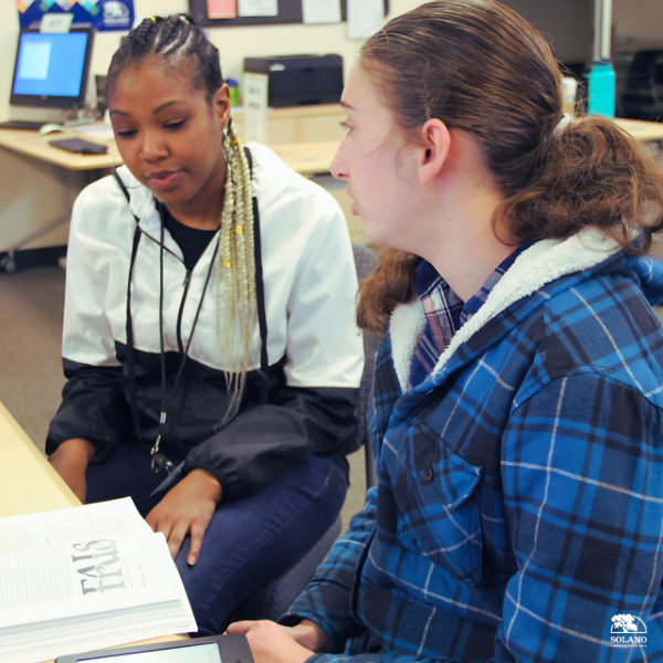 Students studying