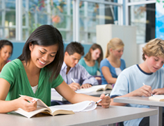 students in the classroom