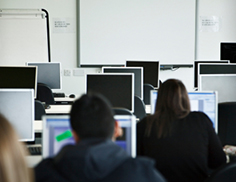 students in a computer lab