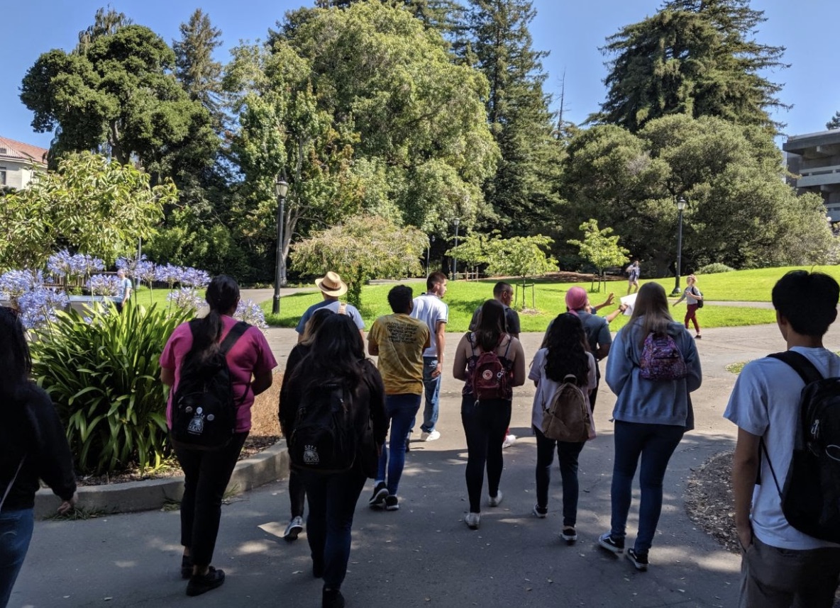 Summer bridge scholars exploring the uc berkeley campus