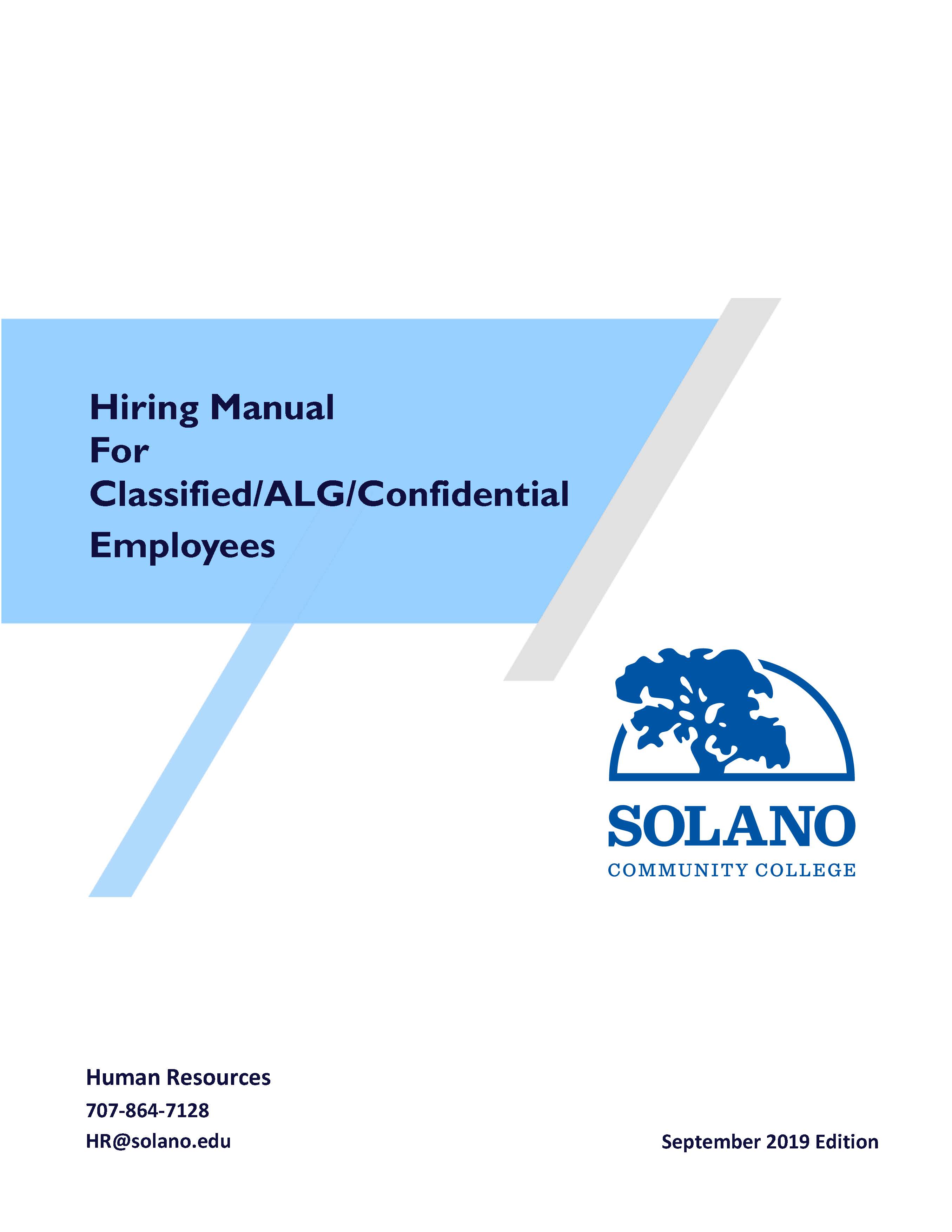 Classified Hiring Process Cover