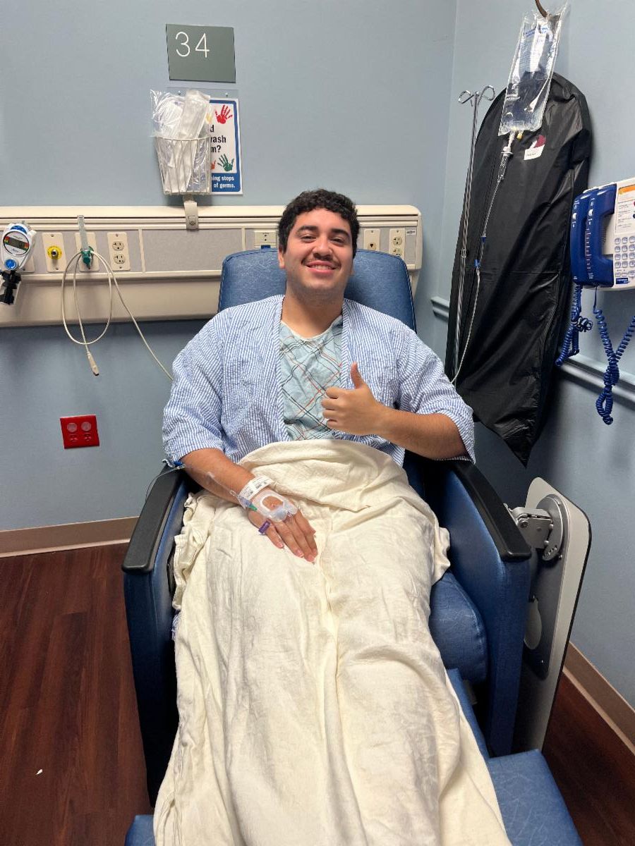 Student Ready to Donate