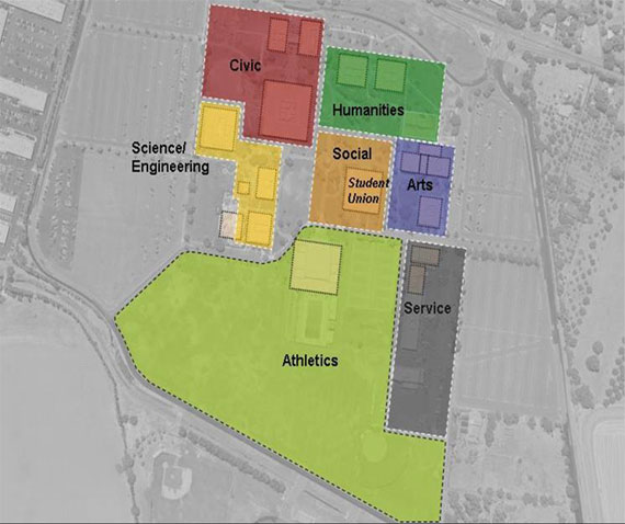 Campus Overhead Photo - Campus Neighborhoods
