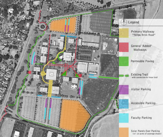 Campus Overhead Photo - Walkways